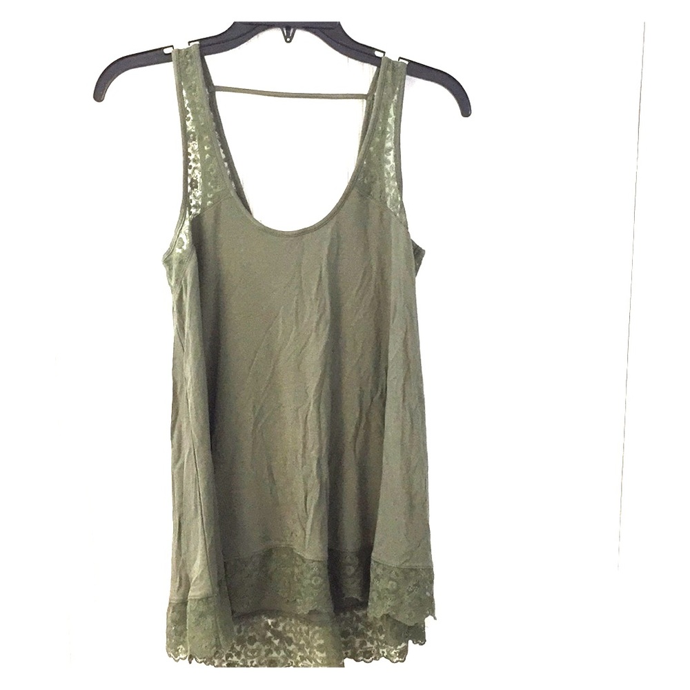 olive green tank top
